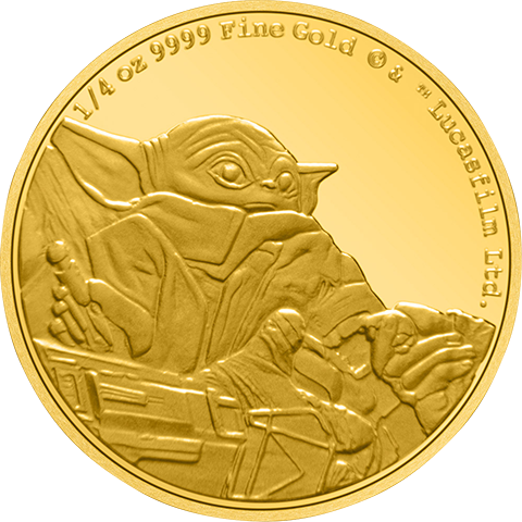 New Zealand Mint Grogu ¼oz Gold Coin Gold Collectible