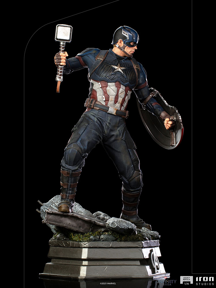 IRON STUDIOS : Avengers: Endgame - Captain America Legacy Replica 1/4 Scale Statue Captain-america__gallery_6169caddf029f