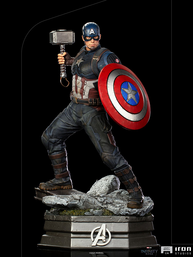 IRON STUDIOS : Avengers: Endgame - Captain America Legacy Replica 1/4 Scale Statue Captain-america__gallery_6169cade3bd25