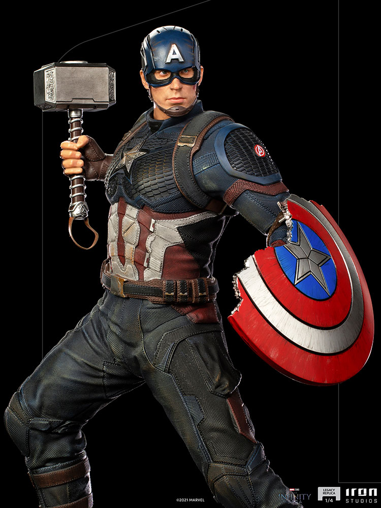 IRON STUDIOS : Avengers: Endgame - Captain America Legacy Replica 1/4 Scale Statue Captain-america__gallery_6169cadecb27d