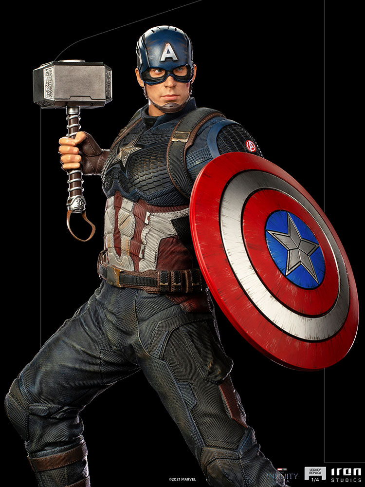 IRON STUDIOS : Avengers: Endgame - Captain America Legacy Replica 1/4 Scale Statue Captain-america__gallery_6169cadf1913d