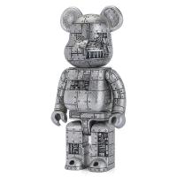 Gallery Image of Steampunk Be@rbrick 400% Iron Bright (Special Edition) Figurine