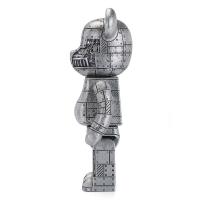 Gallery Image of Steampunk Be@rbrick 400% Iron Bright (Special Edition) Figurine