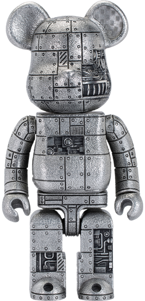 Steampunk Be@rbrick 400% Iron Bright (Special Edition) Figurine
