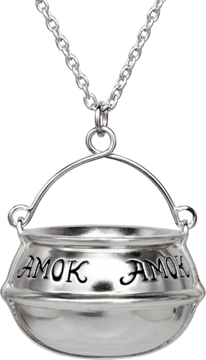 Hocus Pocus Amok Cauldron Necklace Jewelry