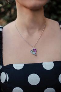 Gallery Image of Sally Heart Layered Charm Necklace Jewelry