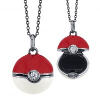 Gallery Image of Poke Ball Locket Jewelry