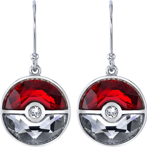 Crystal Poke Ball Dangle Earrings Jewelry
