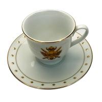 Gallery Image of Castle Grayskull Crest Porcelain Cup & Saucer Set Collectible Drinkware