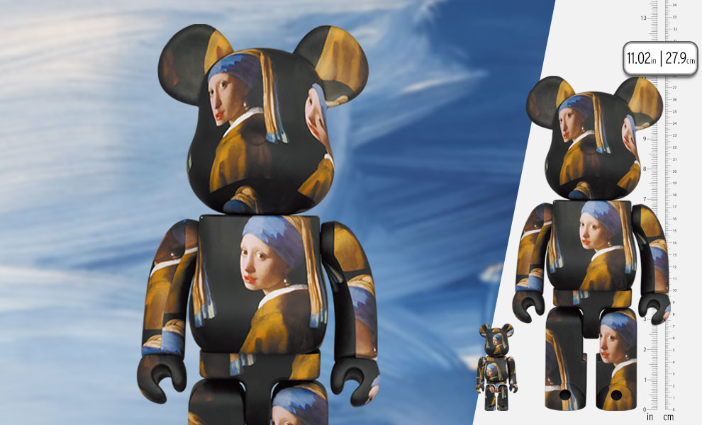 Gallery Feature Image of Be@rbrick Johannes Vermeer (Girl with a Pearl Earring) 100% and 400% set Bearbrick - Click to open image gallery