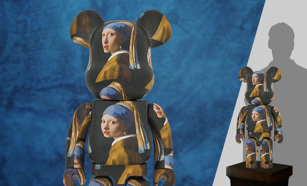 Gallery Feature Image of Be@rbrick Johannes Vermeer (Girl with a Pearl Earring) 1000% Bearbrick - Click to open image gallery