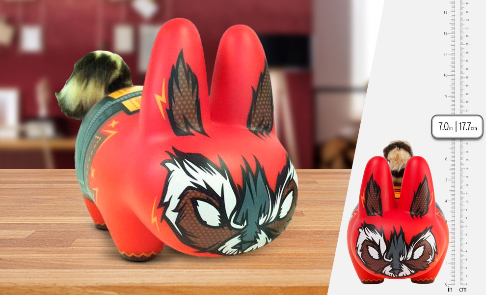 Gallery Feature Image of Rocket Raccoon Labbit Vinyl Collectible - Click to open image gallery
