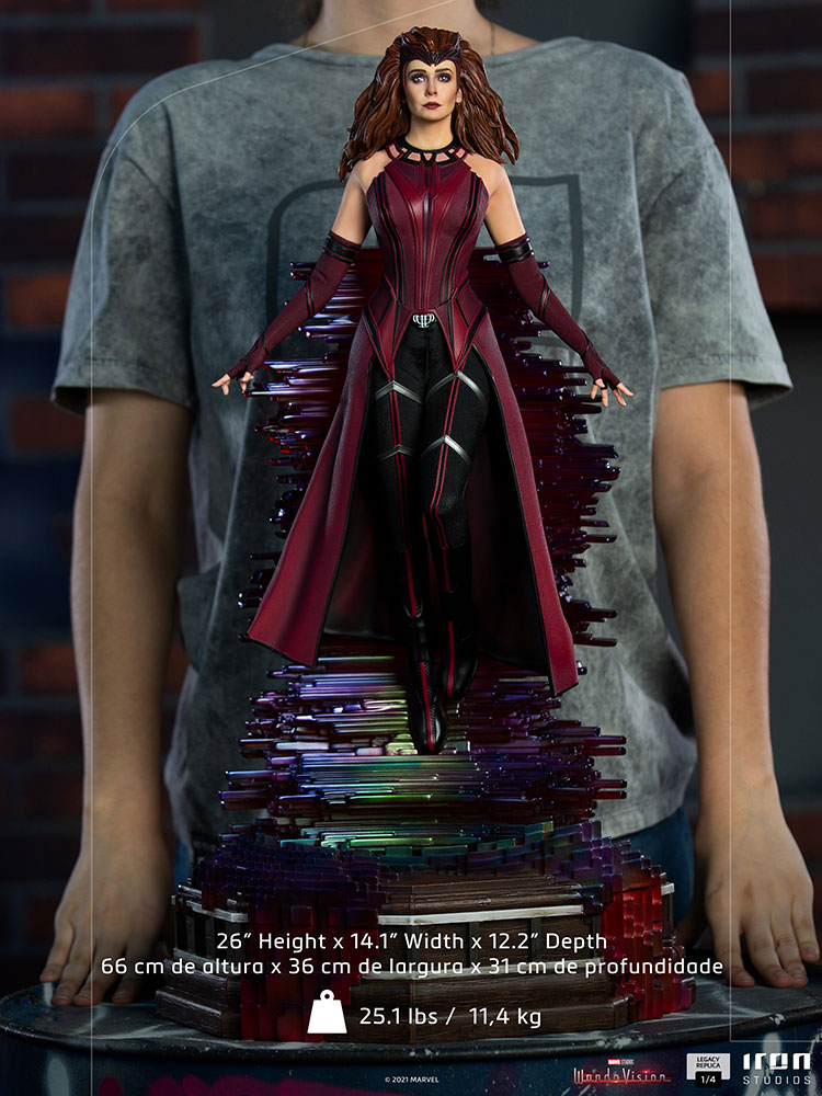 IRON STUDIOS : WandaVision Disney+ TV Series - Scarlet Witch 1/4 Scale Legacy Replica Statue Scarlet-witch_marvel_gallery_617b2d5adfa49