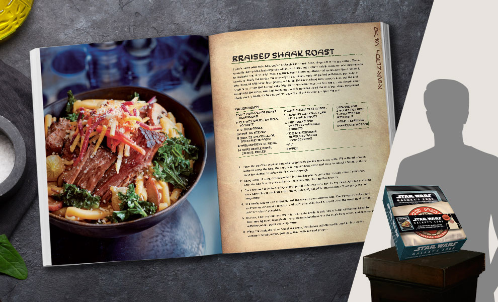 Gallery Feature Image of Star Wars Galaxy's Edge: The Official Black Spire Outpost Cookbook Gift Set Book - Click to open image gallery