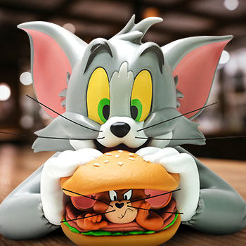 Tom and Jerry Mega Burger Bust by Soap Studio | Sideshow Collectibles