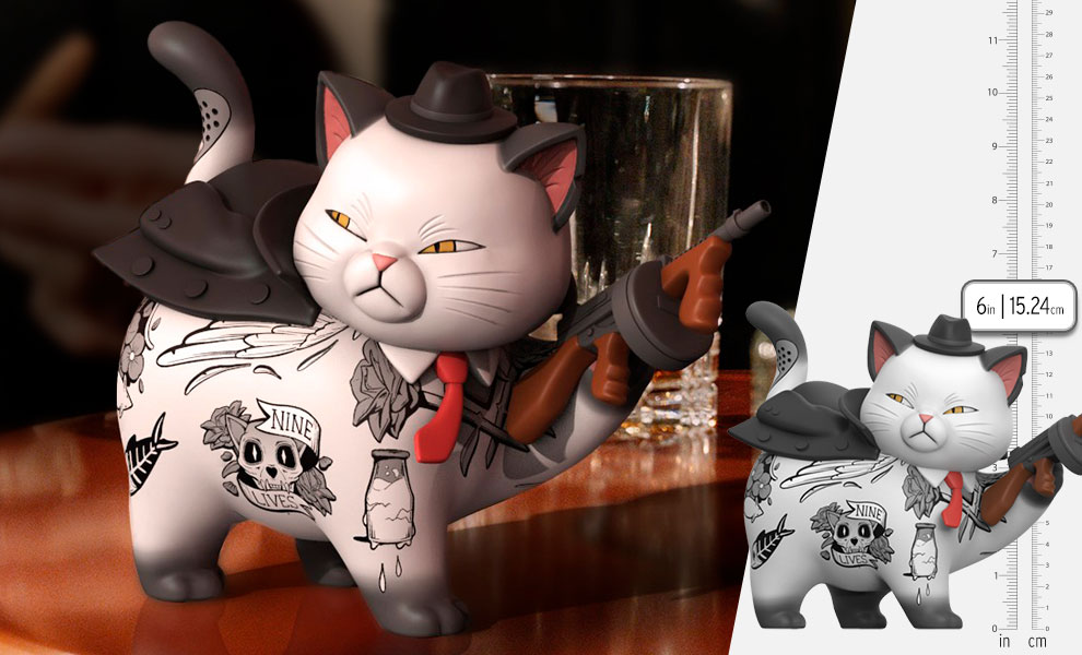 Gallery Feature Image of SyndiCats Purrface Polystone Statue - Click to open image gallery