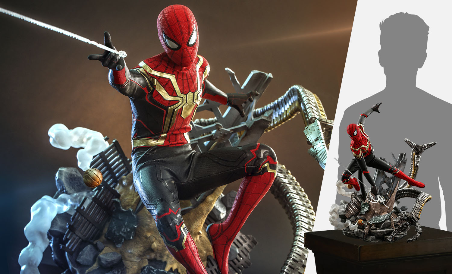 Gallery Feature Image of Spider-Man (Integrated Suit) Deluxe Version Sixth Scale Figure - Click to open image gallery