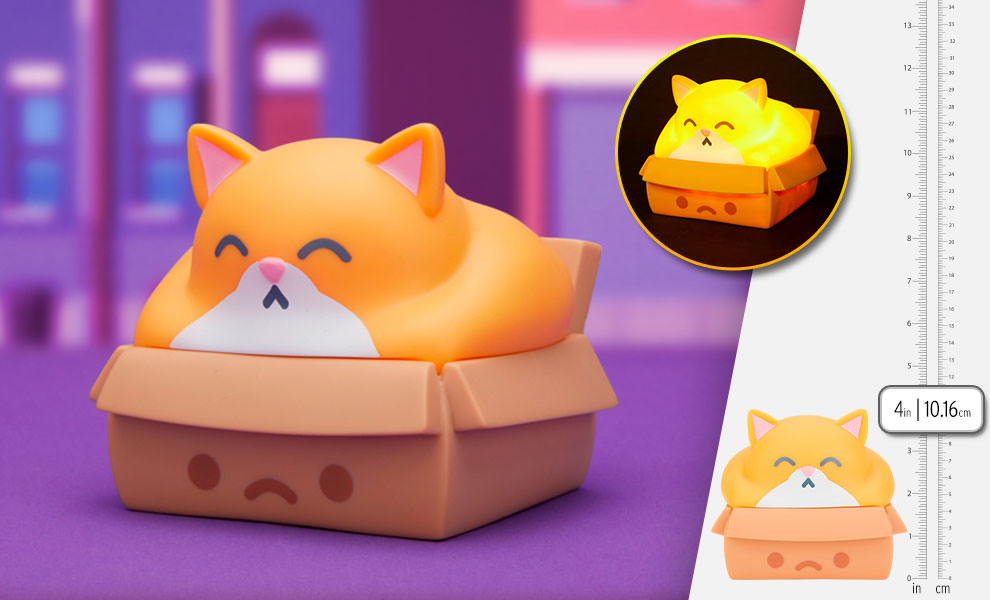 Gallery Feature Image of Chonky Trash Kitty Night Light Collectible Lamp - Click to open image gallery