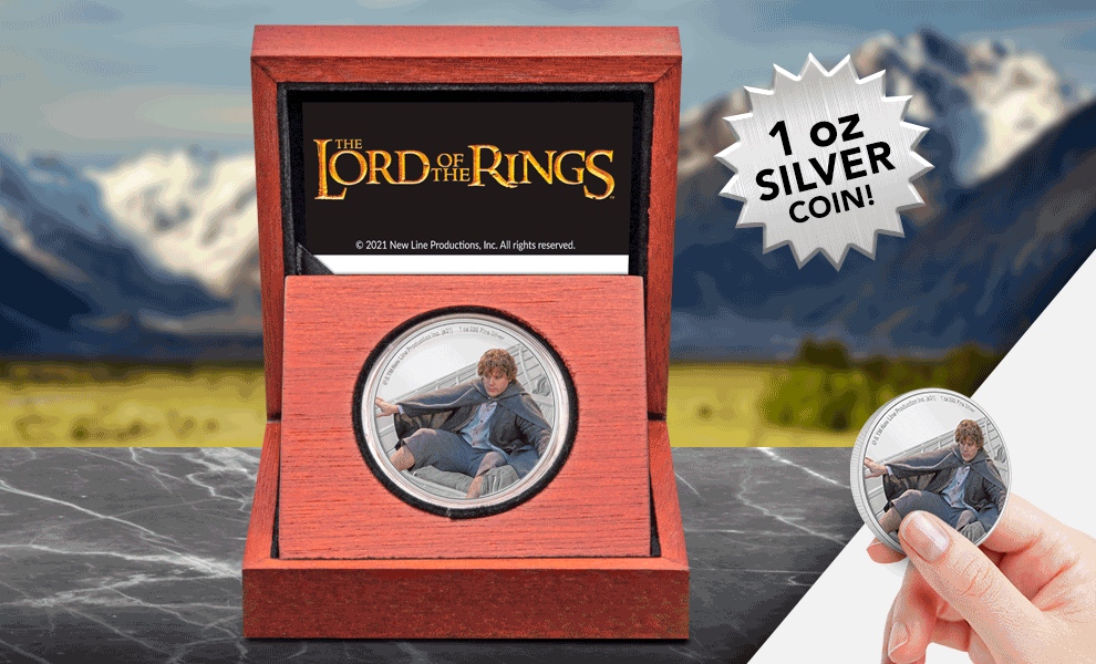 Samwise Gamgee 1oz Silver Coin The Lord of the Rings Silver Collectible
