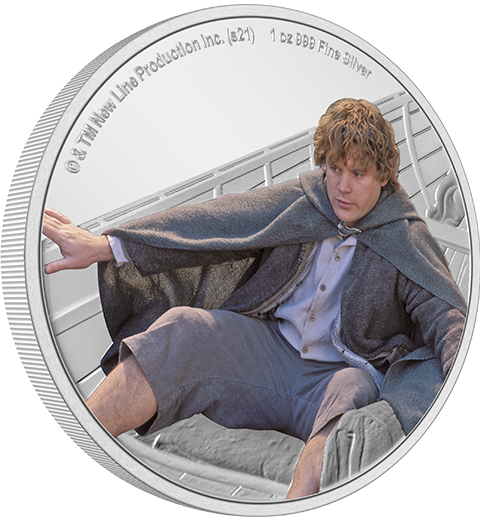 New Zealand Mint Samwise Gamgee 1oz Silver Coin Silver Collectible