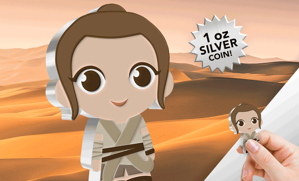 Rey 1oz Silver Coin Star Wars Silver Collectible