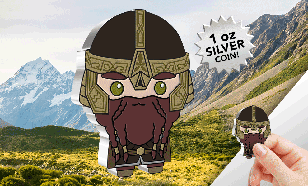 Gimli 1oz Silver Coin The Lord of the Rings Silver Collectible