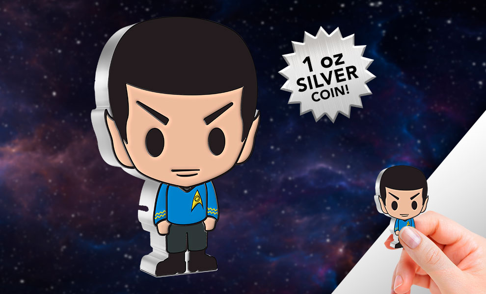 Spock 1oz Silver Coin Star Trek Silver Collectible