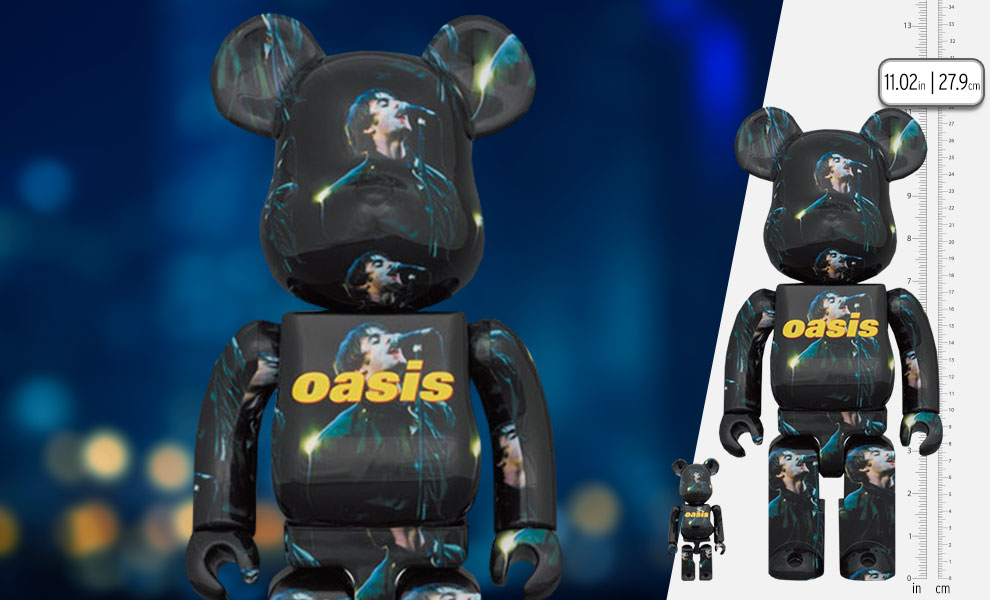 Gallery Feature Image of Be@rbrick Oasis Knebworth 1996 (Liam Gallagher) 100% & 400% Bearbrick - Click to open image gallery
