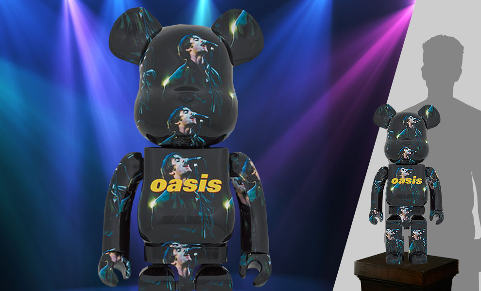Gallery Feature Image of Be@rbrick Oasis Knebworth 1996 (Liam Gallagher) 1000% Bearbrick - Click to open image gallery