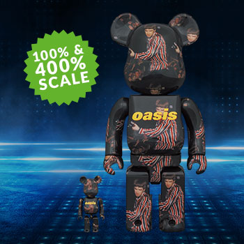Be@rbrick Oasis Knebworth 1996 (Noel Gallagher) 100% & 400% Collectible  Figure Set by Medicom Toy
