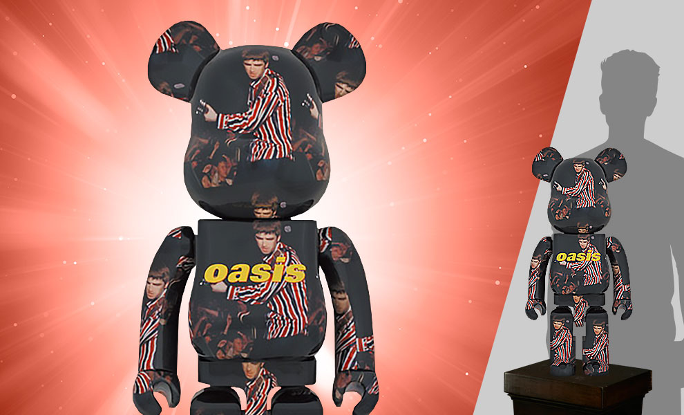 Gallery Feature Image of Be@rbrick Oasis Knebworth 1996 (Noel Gallagher) 1000% Bearbrick - Click to open image gallery