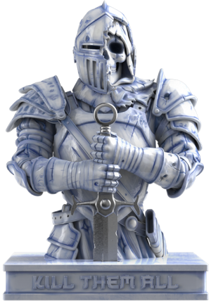The Knight (Hell Chamber) Porcelain Statue