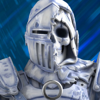 新品 Mighty Jaxx The Knight Hell Chamber 青 The Knight (Hell Chamber) Statue by Mighty Jaxx | Sideshow