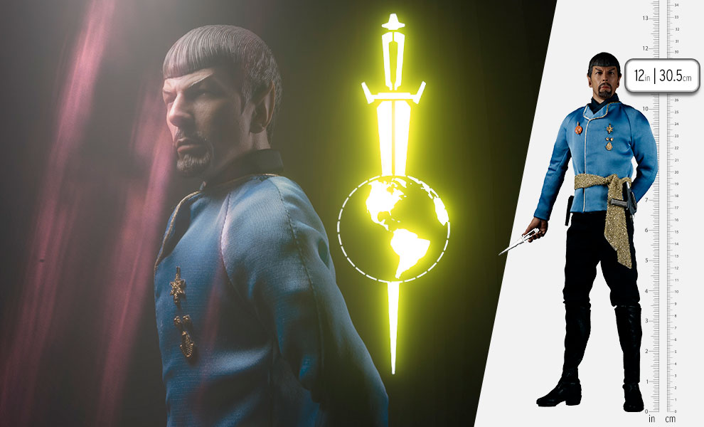 Gallery Feature Image of Mirror Universe Spock Sixth Scale Figure - Click to open image gallery