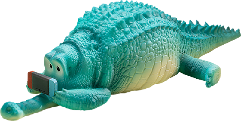 Crawling Crocodile Figurine by Manas SUM
