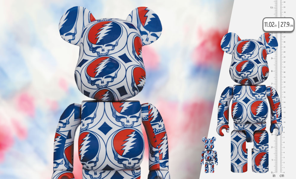 Gallery Feature Image of Be@rbrick Grateful Dead (Steal Your Face) 100％ and 400％ Set Bearbrick - Click to open image gallery