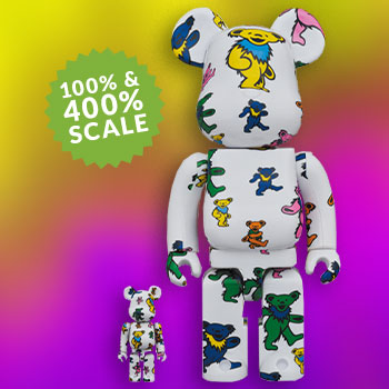 Be@rbrick Grateful Dead (Dancing Bear) 100% and 400% set by