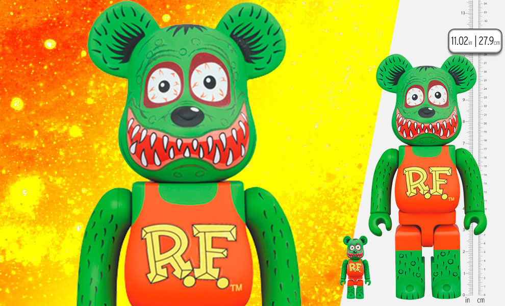 Gallery Feature Image of Be@rbrick Rat Fink 100％ and 400％ Set Bearbrick - Click to open image gallery