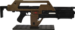 Aliens Pulse Rifle Brown Bess (Weathered Version) Weathered Prop Replica 