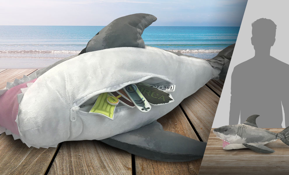 Gallery Feature Image of Jumbo Bruce the Shark Premium Plush - Click to open image gallery