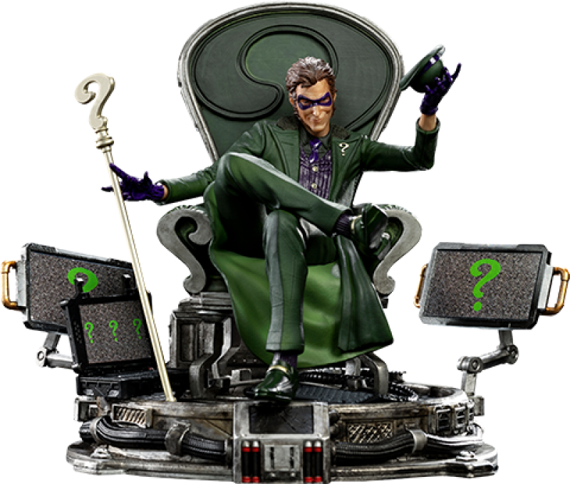 The Riddler Deluxe 1:10 Scale Statue by Iron Studios