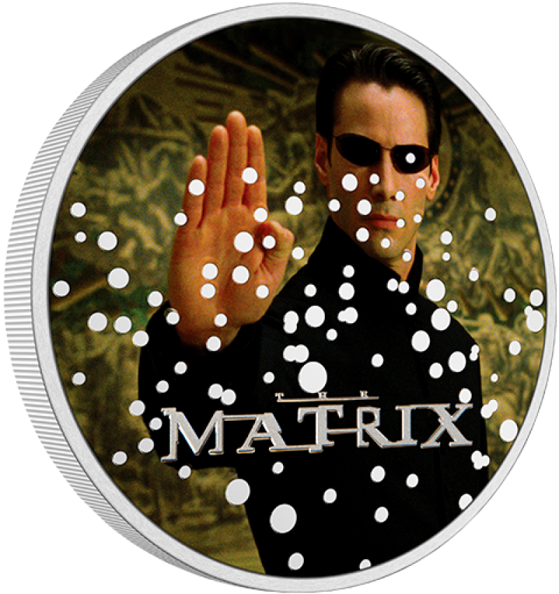 The Matrix 1oz Silver Coin Silver Collectible by New Zealand Mint