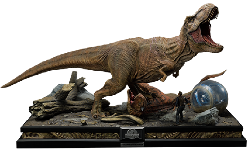 T-Rex & Carnotaurus (Deluxe Version) Statues by Prime 1 Studio