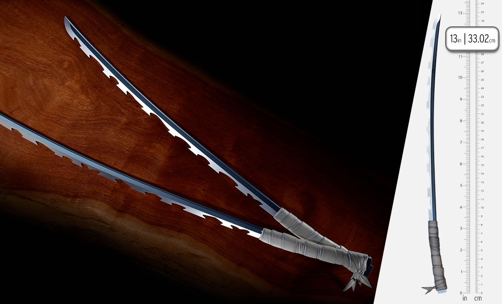 Gallery Feature Image of Nichirin Sword (Inosuke Hashibira) Prop Replica - Click to open image gallery