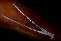 Gallery Image of Nichirin Sword (Inosuke Hashibira) Prop Replica
