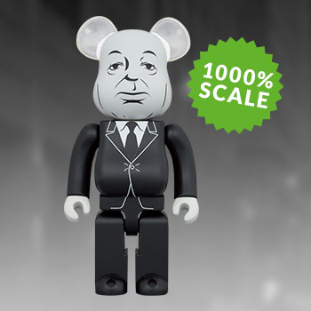 MEDICOM BEARBRICK 1000% ALFRED HITCHCOCK THE BIRDS Black/Red