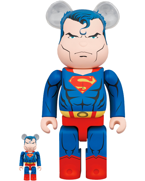 Medicom Toy Be@rbrick Superman (Batman HUSH Version) 100％ and 400％ Set Bearbrick