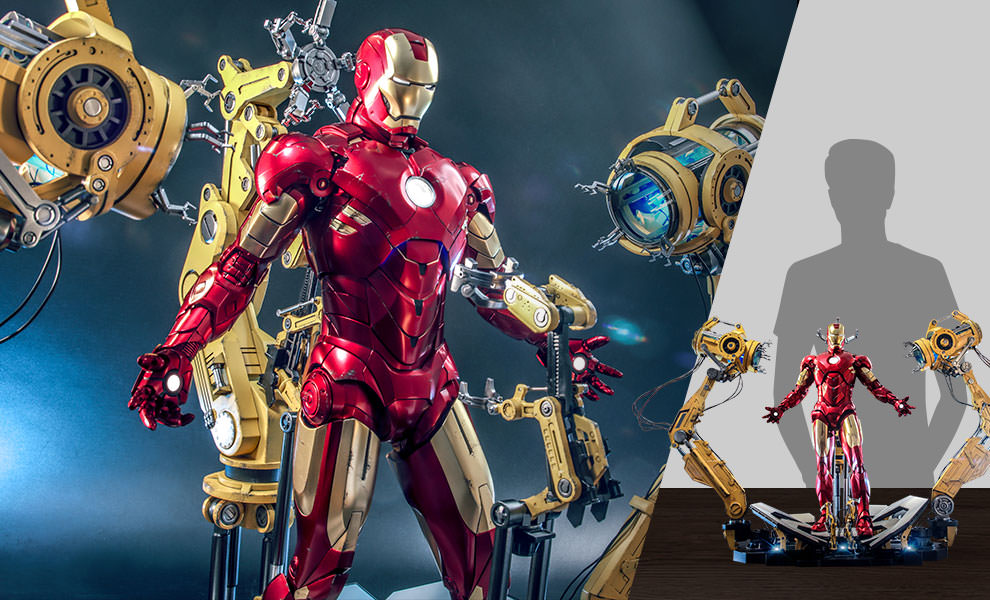Gallery Feature Image of Iron Man Mark IV With Suit-Up Gantry Collectible Set - Click to open image gallery