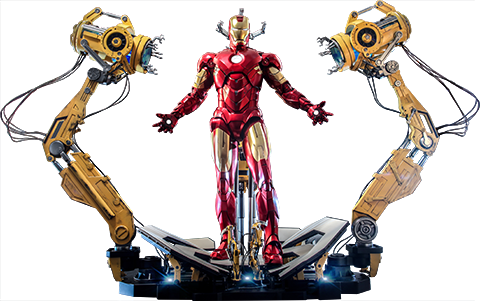 Hot Toys Iron Man Mark IV With Suit-Up Gantry Collectible Set