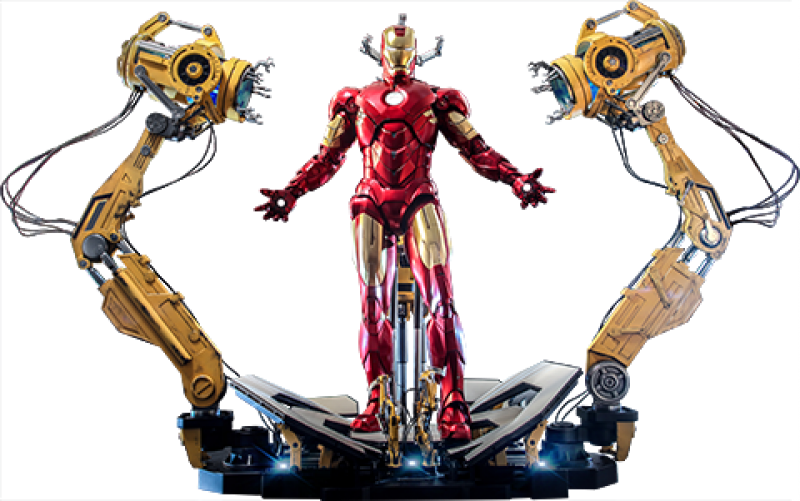 Iron Man Mark IV With Suit-Up Gantry Accessories Set by Hot Toys